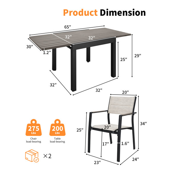 Dimensions du produit
