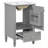 Bathroom Vanity with Ceramic Sink, Storage Cabinet and Drawers-1038577835