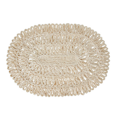 Straw Loop Oval Placemat