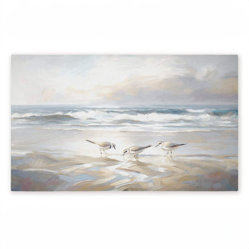 Paillasson Blue Haven Bay Birds, par Ramona Murdock, 18 po x 30 po, Blue Haven Bay Birds