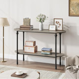 Entryway Table, 43.3" Console Table With Storage, 2 Tier Sofa Table