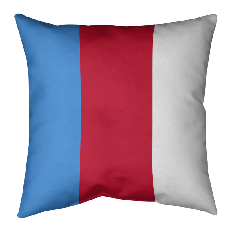  Coussin Football, 18 po x 18 po, Rouge, Faux lin