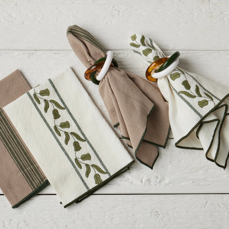 Dinner Napkins Tulip, White