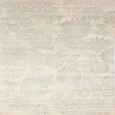 Tapis contemporain beige / olive clair