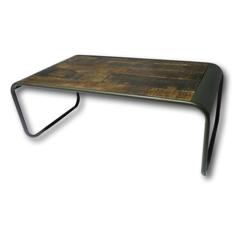 Solid Wood Top Coffee Table