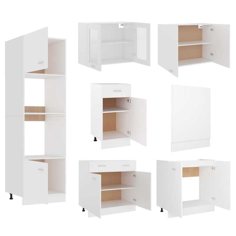 Lyon Kitchen Cabinet Set Lyon, White