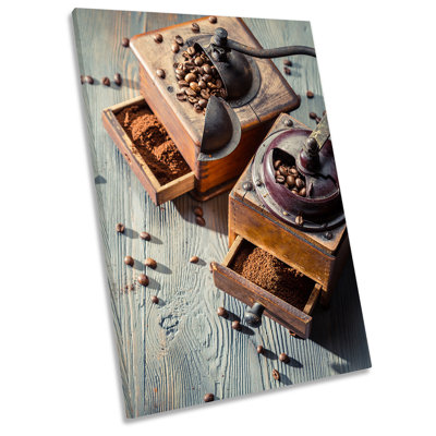 Coffee Grinder Machine Kitchen Picture - Wrapped Canvas Print