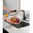 Matte Black Kitchen Sink Faucet With Pull Down Sprayer, Single Handle | Gift Idea