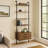 Wens 3pc Wall Mounted Bookcase Set, Shelves, 2 Drawers, Walnut Brown-109212870