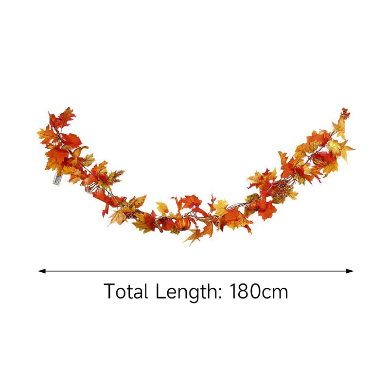 180cm Lighted Faux Mixed Assortment Garland with Lights