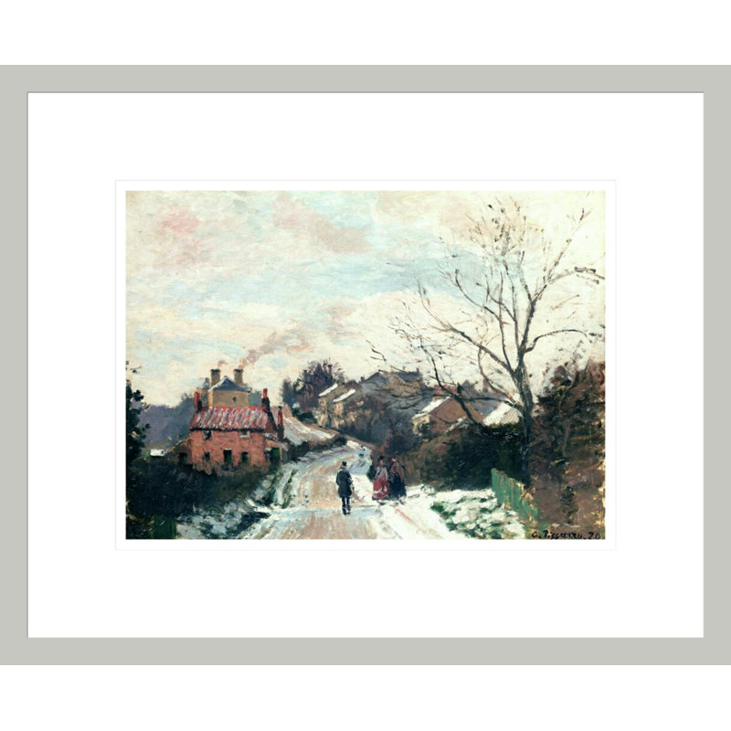 «Fox Hill Upper Norwood» par Camille Pissarro, impression giclée sur cadre, H 13,75 po x l 16,75 po