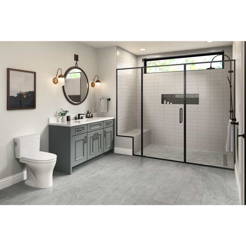 Motif II™ 4" x 12" Ceramic Patterned Tile, Taupe
