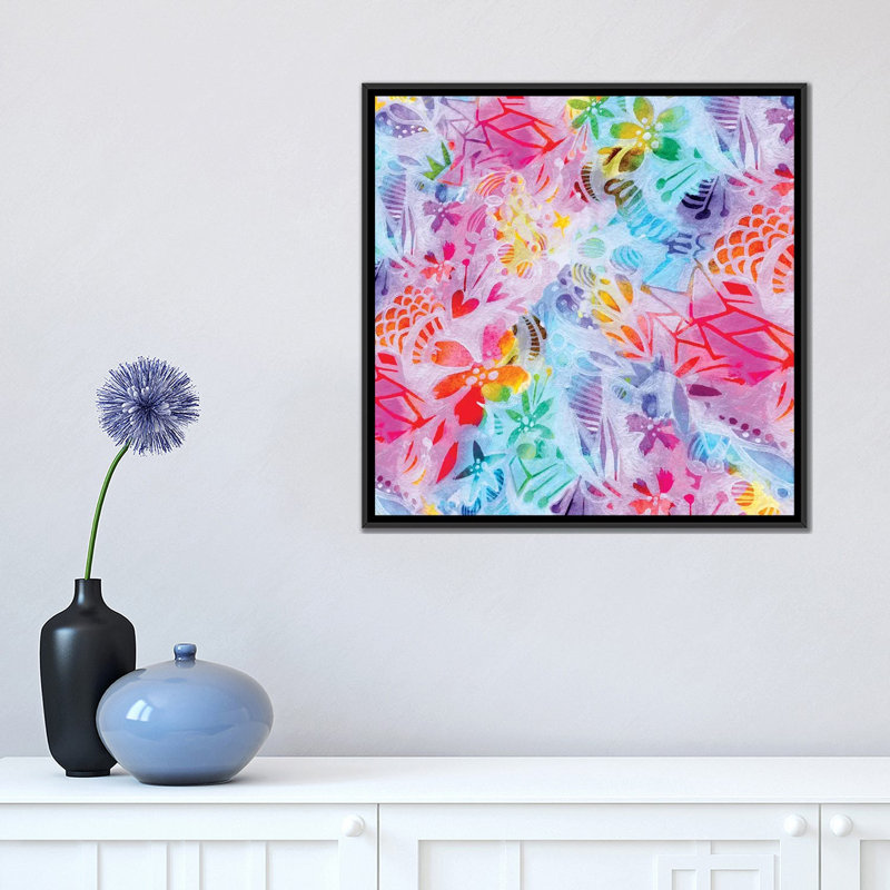 «Magic», impression sur toile tendue, H 18 po x l 18 po x P 1,5 po, Toile encadrée noire, Pas de tapis