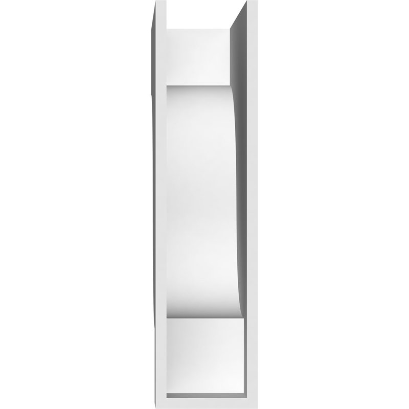 Corbeau standard en PVC de qualité architecturale Newport, H 14 po x l 3 po x P 10 po
