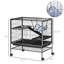 Cage à 3 niveaux pour petits animaux, cage à furet, grande cage à chinchilla