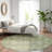 Machine Washable Indoor/Outdoor Xhevrie Aloe Rug-1223211315