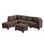 Meuble de salon capitonné sans accoudoirs 1pc