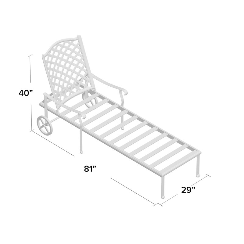 Nola Outdoor Single chaise with Cushions