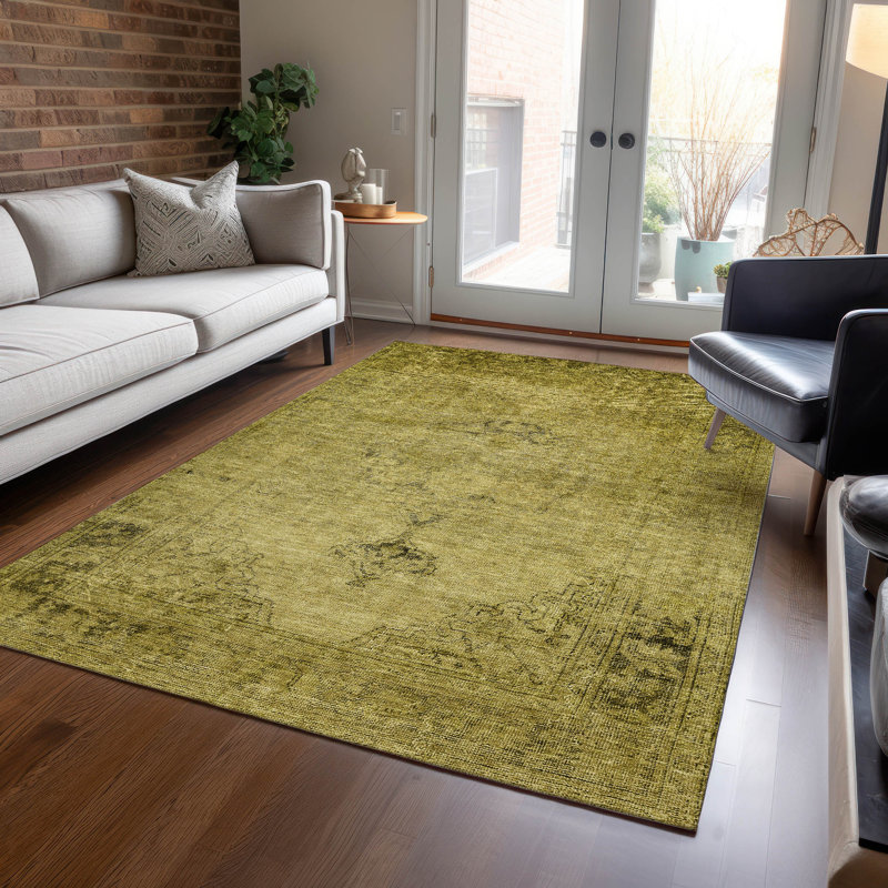 Washable Oriental Indoor / Outdoor Rug, Rectangle 8' x 10'