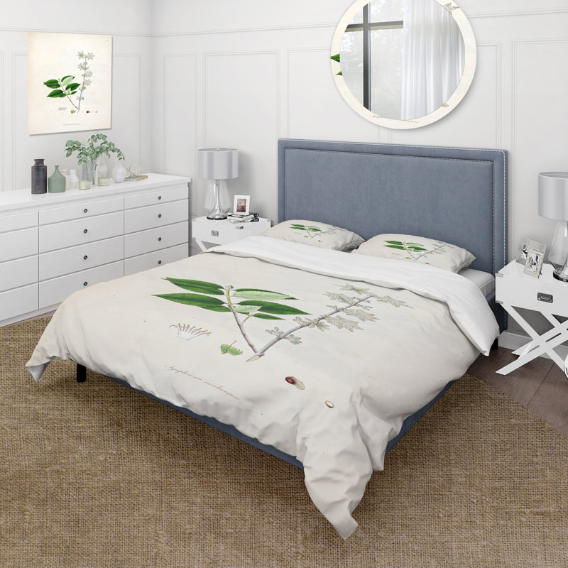 Vintage Botanicals XV - Ensemble de housse de couette Farmhouse - Microfibre de polyester