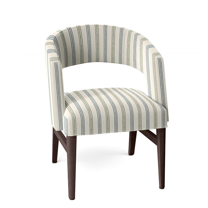 Chaise avec accoudoirs Bryant, Tabac, Minéral Perigold Atando