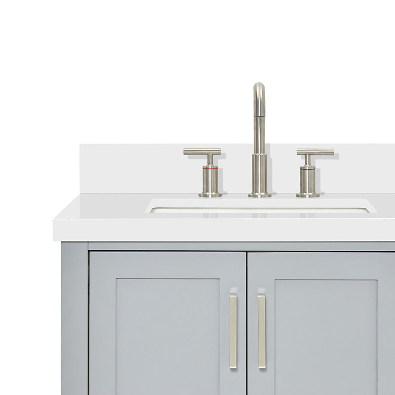 Magnolia Bath Vanity Oval Basin S073DWQ, Rectangular, Gray