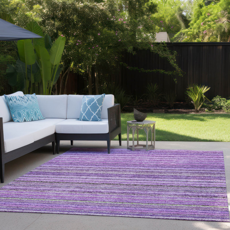 Tapis intérieur / extérieur Solomiya, Rectangle 2 pi 6 po x 3 pi 10 po