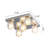 Zorayr 5 - Light 11.81'' Crystal Metal Flush Mount