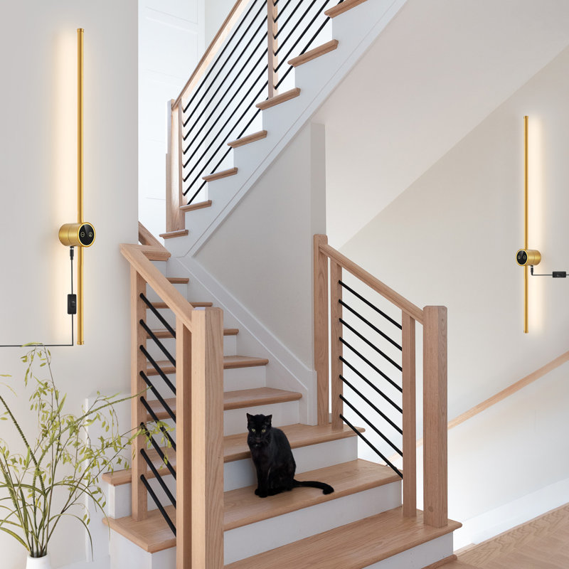 Appliques murales en aluminium avec lumières DEL