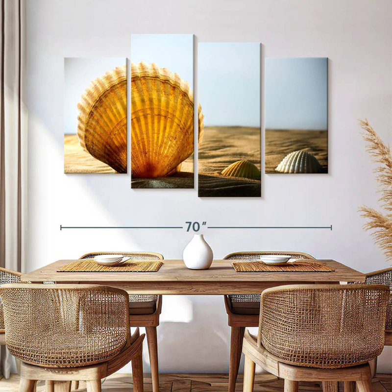 Sand Seashells, H 42 po x l 68 po