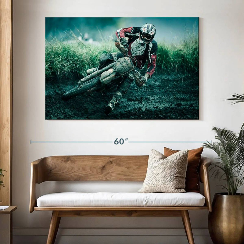 Sireci Drifting Dirt Bike, 34" H x 51" W