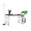 Bureau, MDF / Chrome en brun Madison