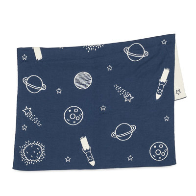 Jeté 100% coton Lilo Rockets & Planets