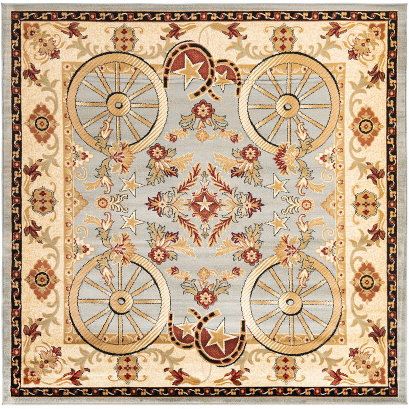 Athallia Oriental Indoor Rug, Square 7'10"