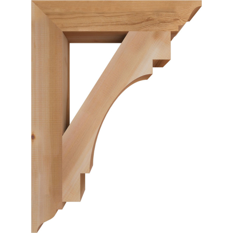 Support traditionnel lissé 3 1/2 po x P 22 po x H 30 po, cèdre rouge de l'Ouest, H 30 po x l 3,5 po x P 22 po