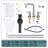 Widespread 2-handle Bathroom Faucet with Drain Assembly-103979126