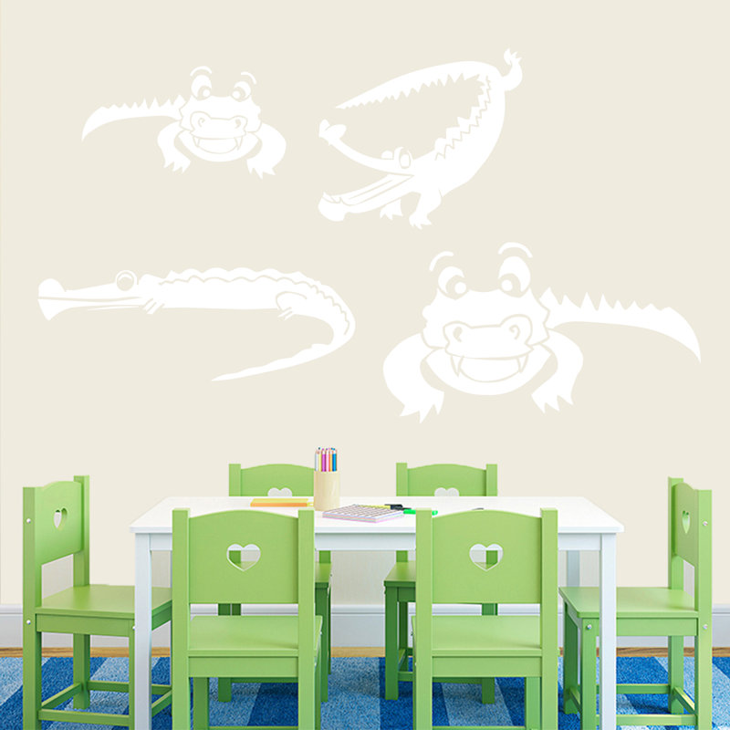4 - Piece Wall Decal, White
