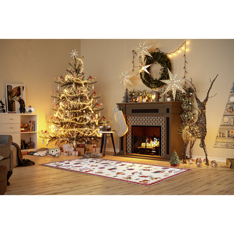 Toy`s Delight Area Rug, Runner 80 x 200cm, Multi-colored Red