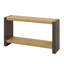 Console vintage rétro avec menuiserie à queue d'aronde et bois vieilli