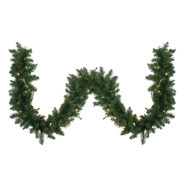 70.87'' in. Lighted Faux Garland