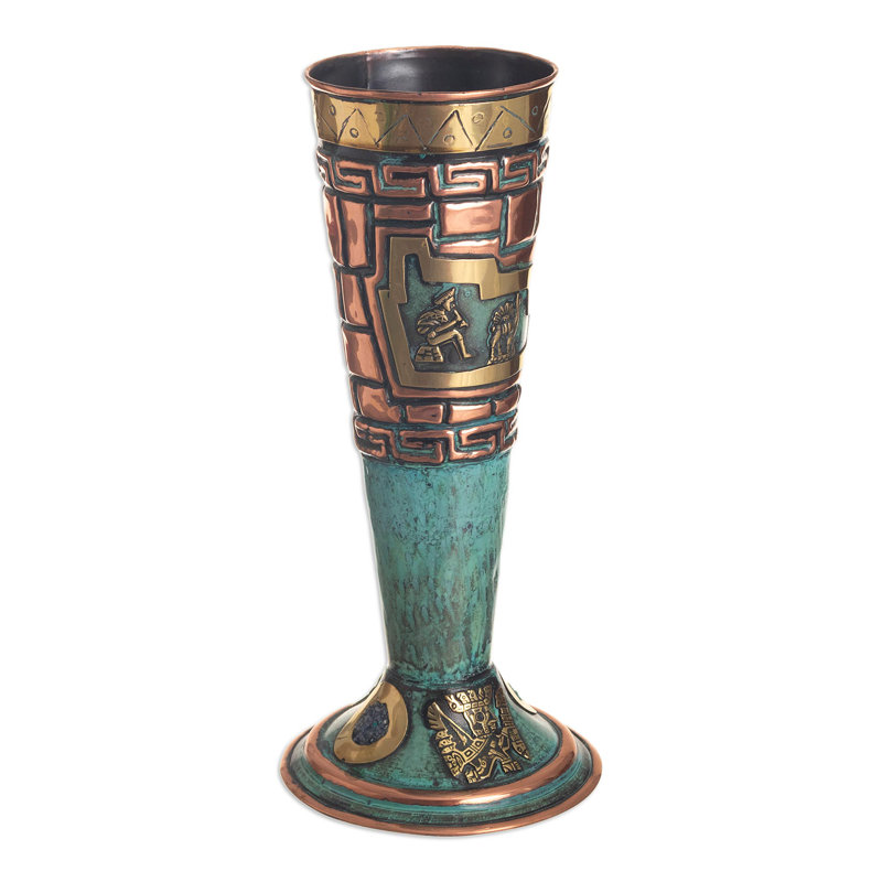 Vase de table en cuivre fait à la main