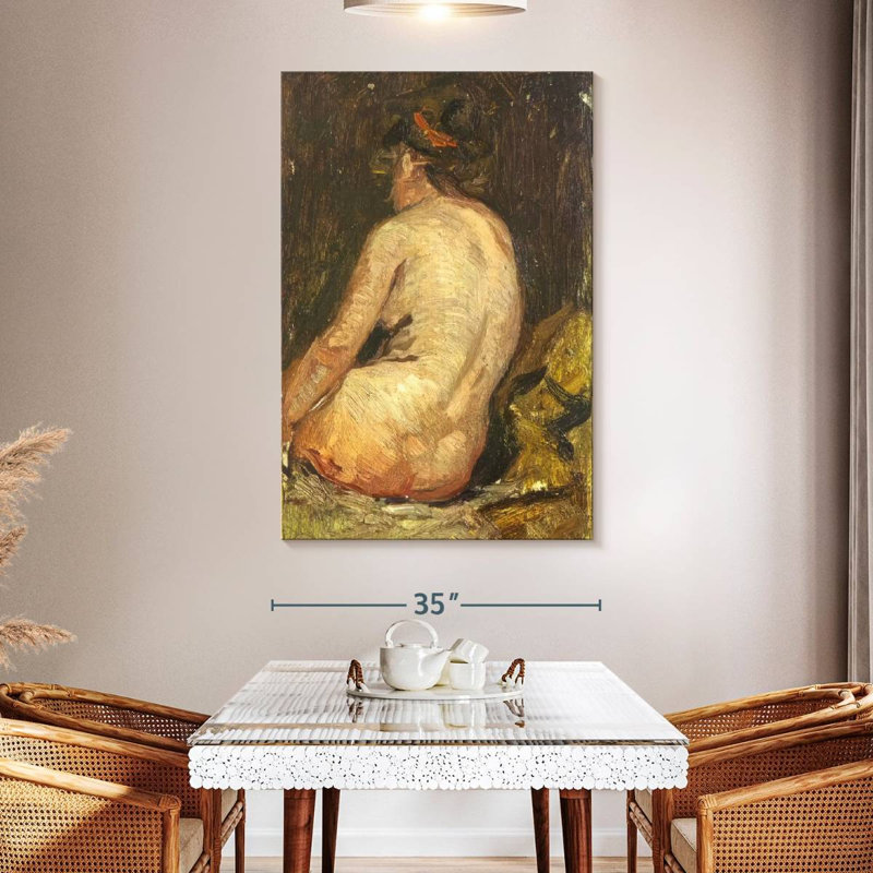 Leisha, nu féminin de dos, H 51 po x l 34 po