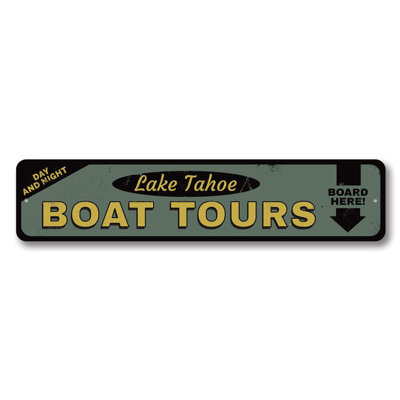 Boat Tours Custom Aluminum Sign