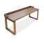 Bureau rectangulaire brun en bois massif-108954513