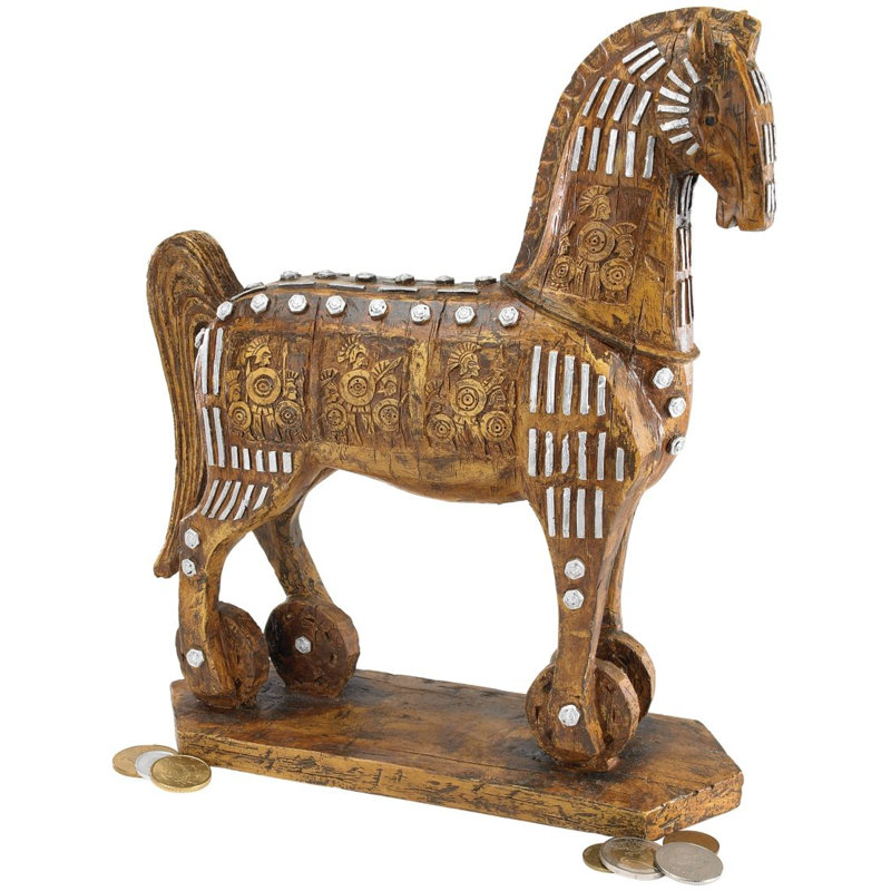 Figurine légendaire cheval de Troie