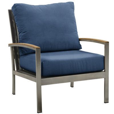 Avanti Stainless Steel Sling Outdoor Deep Seating Lounge Chair
