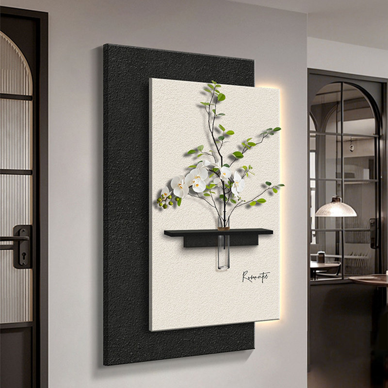 Art mural moderne moderne minimaliste en grès, H 55,12 po x l 31,5 po x P 1,97 po