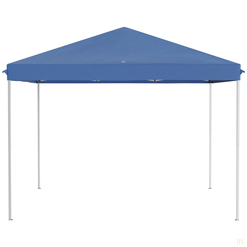 Tente à auvent escamotable avec filet Outsunny, Bleu