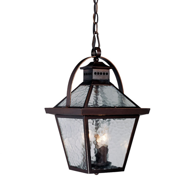 Ernestine 3 - Light Outdoor Hanging Lantern, Architectural Bronze