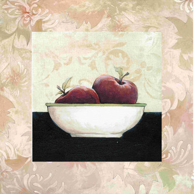 «Bowl of Apples», impression sur toile tendue
